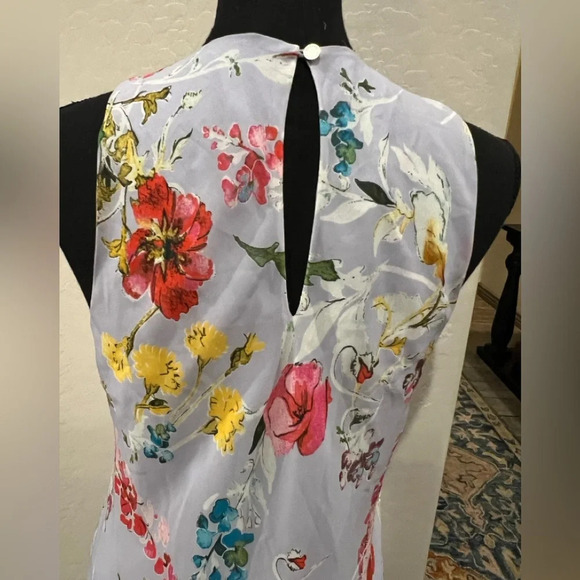 Rachel‎ Rachel Roy size Medium light blue floral scarf dress - Picture 6 of 10